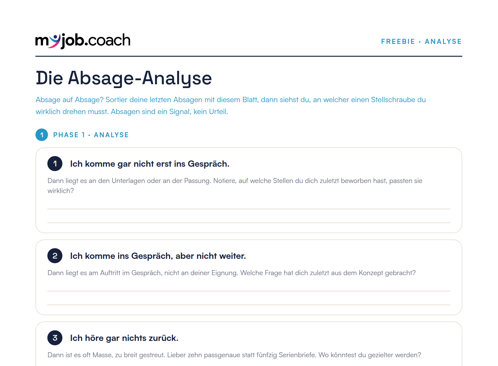 Vorschau: Die Absage-Analyse